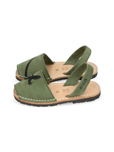 Ria Menorca - Avarcas menorquina - Nabuck Kaki con Geco