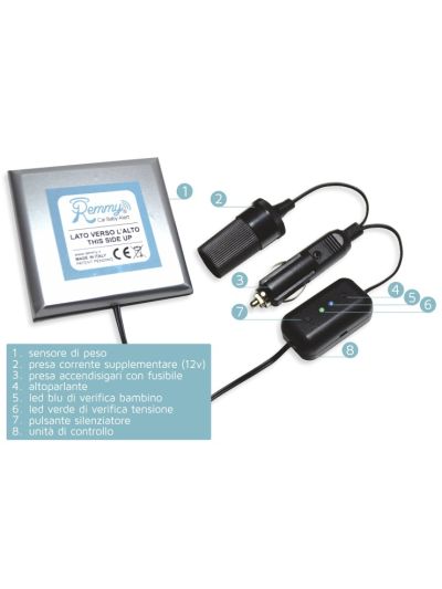 Dispositivo anti-abbandono Remmy - SINGOLO per macchine SENZA start and stop