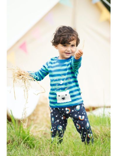 Pantaloni da bambino Frugi – Indigo Look at the stars
