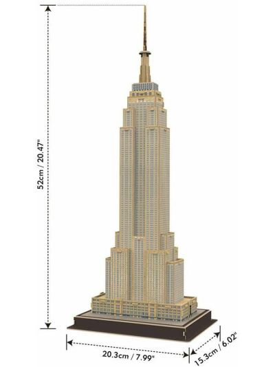 Puzzle tridimensionale Cubic Fun- Empire State Building