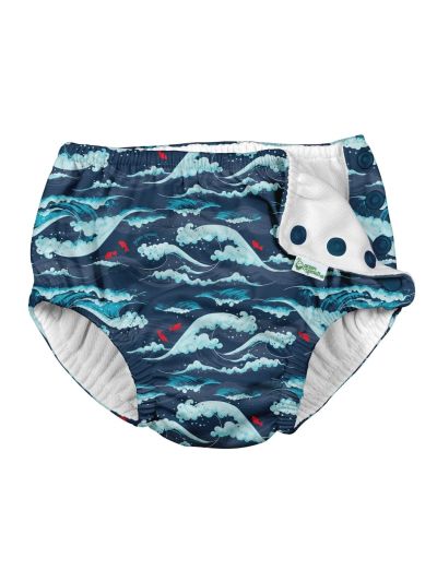 Costume Contenitivo I Play - Navy Tidal Wave con bottoncini 