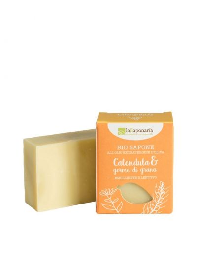 Cosmesi biologica La Saponaria- Bio Sapone Calendula germe di grano