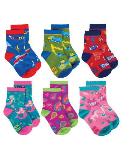 Calzini antiscivolo per bambini Stephen Joseph varie taglie e colori