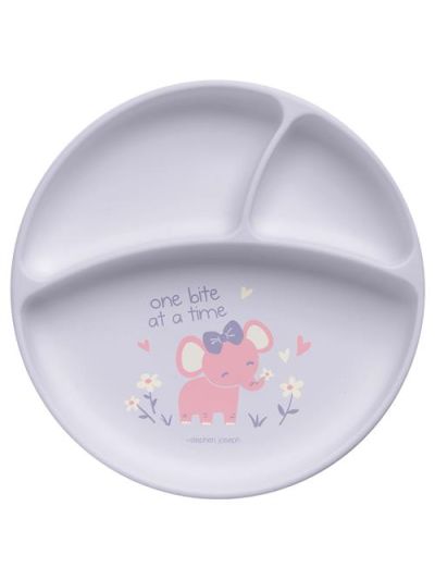 Piatto in silicone con ventosa Stephen Joseph in vari colori
