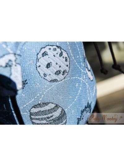 Marsupio Ergonomico - Regolo - Space - Celeste Glitter Misura Originale