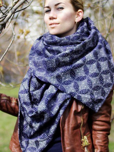 Oscha Starry Night Nebula Shawl