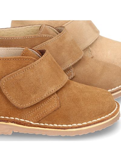 Scarpe Botas Cuero con Velcro