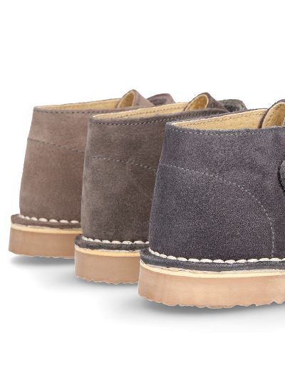 Scarpe Botas Gris Oscuro con Velcro