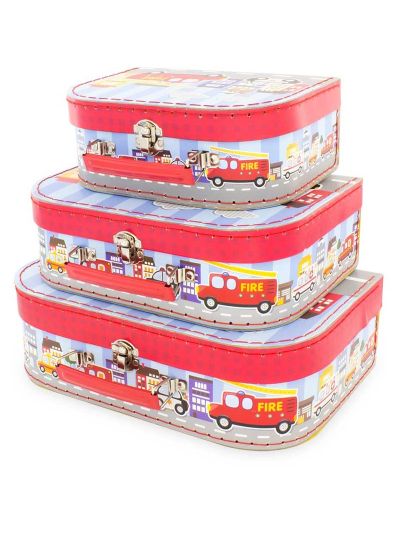 Accessori per bambini Ulysse- Set di 3 scatole Pompieri