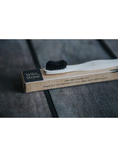 Spazzolino da denti in bambù Wild & Stone per adulti - Setole medie (confezione da 1 pezzo)