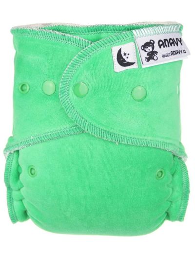 Pannolino lavabile Anavy - Fitted Notte/Toddler con velcro in vari colori