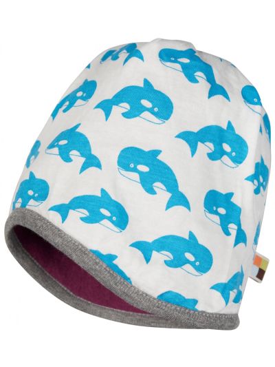 Cappello invernale reversibile Loud+Proud in cotone biologico in vari colori e taglie