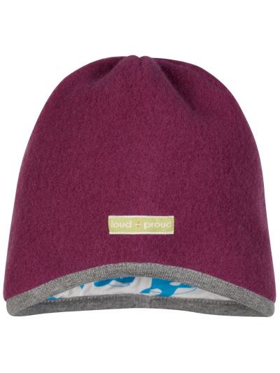 Cappello invernale reversibile Loud+Proud in cotone biologico in vari colori e taglie
