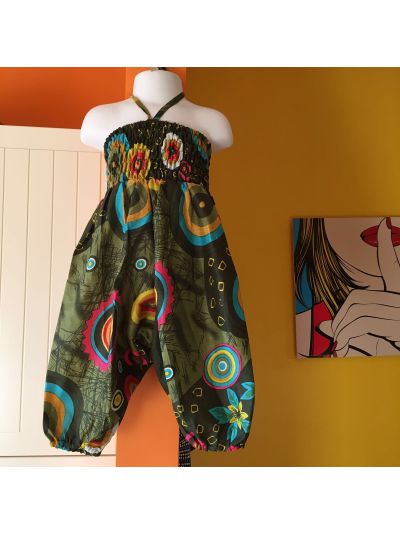 Pantavestito indiano in cotone- Green Life