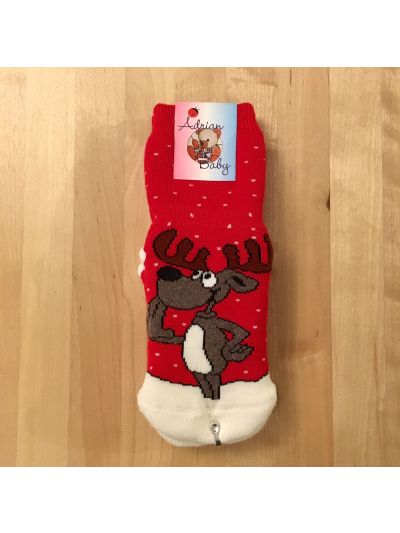 Calzini Antiscivolo di Natale per tutta la famiglia in varie taglie- Renna in piedi