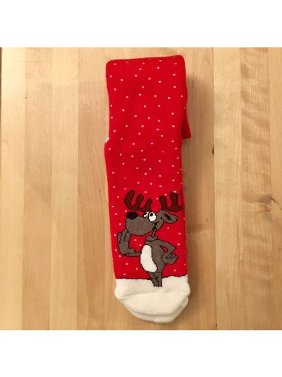 Calzini Antiscivolo di Natale per tutta la famiglia in varie taglie- Renna in piedi