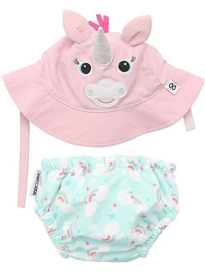 Accessori per il mare- Zoocchini Set Baby - Allie l'Alicorno in varie taglie 