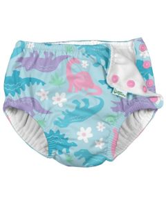 Costume Contenitivo I Play - Light Aqua Pink Dinosaurs con bottoncini