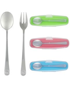 Set di posate in acciaio Inox Innobaby- Cucchiaio e forchetta