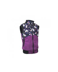 Gilet da bambino in softshell Unuo - Viola unicorni