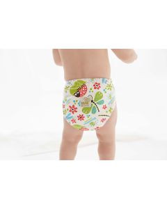 Pannolino lavabile Blumchen- Pannolino Fitted confezione da 5 con velcro