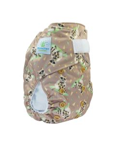 Pannolino lavabile Blümchen - Pocket con velcro senza inserti - Raccoons