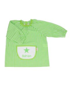 Grembiule per bambini con tasca centrale Tutete - Stella verde
