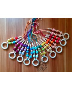 Collana allattamento Mani di fata con ciondolo Anello in vari colori