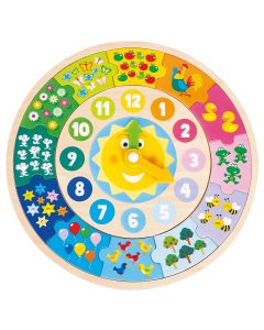 Gioco in legno Classic Toys- Il Puzzle Orologio