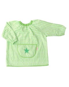 Grembiule per bambini con tasca centrale Tutete - Stella pistacchio