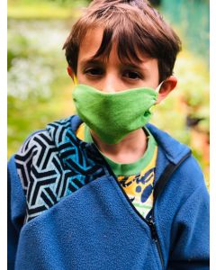 Mascherine lavabili per bambini in vari colori, 100% cotone   7-12 anni, elastico dietro le orecchie