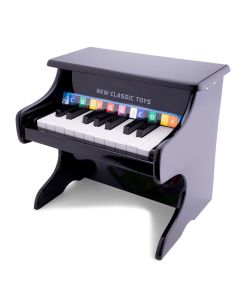 Gioco musciale in legno Classic Toys- Pianoforte Nero 18 tasti