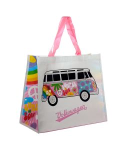 Shopper in plastica riciclata Puckator - Volkswagen VW T1 Camper Bus in vari colori
