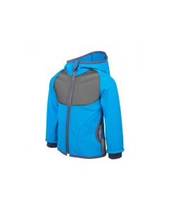Giacca da bambino in softshell Unuo- Azzurra