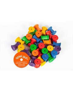 Gioco in legno Grapat- Bobine colorate in legno 36 pezzi