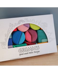 Gioco in legno Grimm's- Building Set Triangle, Square, Circle