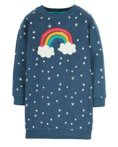 Vestito da bambina Frugi – Eloise Jumper Dress Abisko Stars/Rainbow