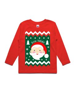 Maglietta di Natale per bambini Elobaby - Babbo Natale