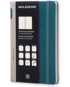 Taccuino Moleskine con copertura rigida  verde scuro in vari formati