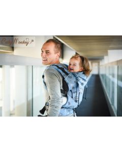 Space - Regolo Ergonomic Baby Carrier - Celeste Glitter