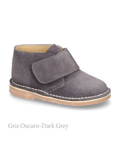 Scarpe Botas Gris Oscuro con Velcro