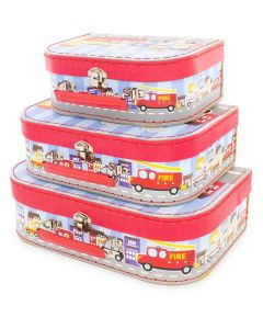 Accessori per bambini Ulysse- Set di 3 scatole Pompieri