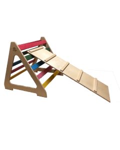 Triangolo di Pikler Babywood con rampa, sviluppo motorio
