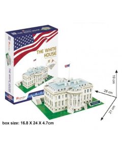 Puzzle tridimensionale Cubic Fun- La casa Bianca