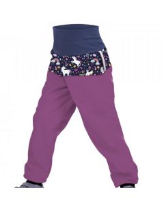 Pantalone da bambino in softshell impermabile Unuo- Unicorni