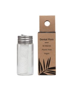 Filo interdentale riutilizzabile con amido di mais Wild & Stone - Menta