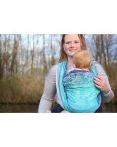 Fascia portabebè Yaro - Four winds aqua grad natural hemp
