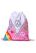 Sacca in cotone Puckator per il cambio, le scarpe Volkswagen VW T1 Camper Bus Surf Adventure  in vari colori