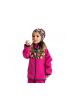 Giacca da bambino in softshell Unuo - Rosa con i cagnolini