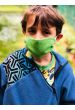 Mascherine lavabili per bambini in vari colori, 100% cotone   7-12 anni, elastico dietro le orecchie